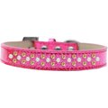 Unconditional Love Sprinkles Ice Cream Pearl & Yellow Crystals Dog CollarPink Size 20 UN785983